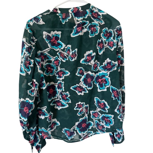 Tanya Taylor Briella Floral Silk Blouse - Picture 5 of 7